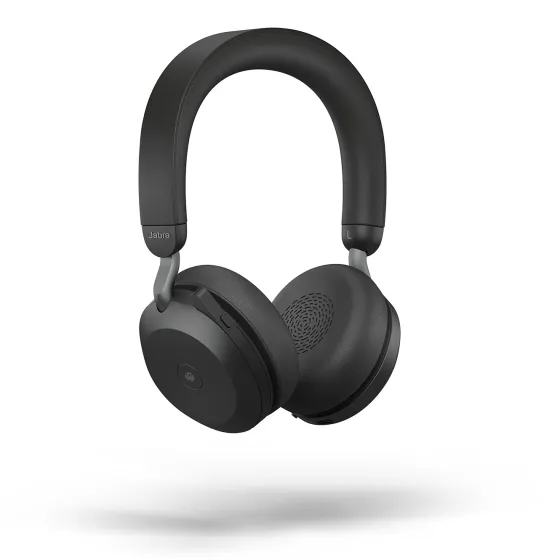 Jabra Evolve2 75 - Micro-casque stéréo sans fil pour MS, Bluetooth, USB-C, noir