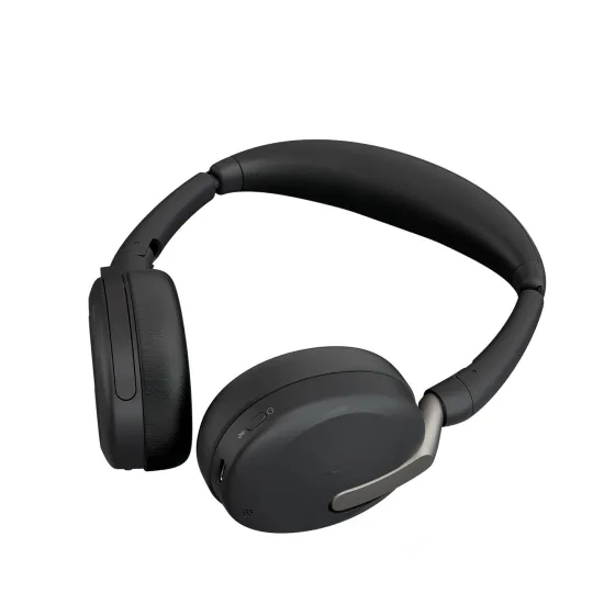 Jabra Evolve2 65 Flex Link380a UC Stereo - Micro-casque stéréo sans fil avec USB-A pour plateformes UC