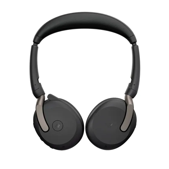 Jabra Evolve2 65 Flex Link380a UC Stereo - Micro-casque stéréo sans fil avec USB-A pour plateformes UC