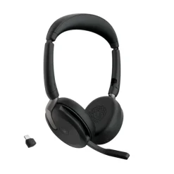 Jabra Evolve2 65 Flex Link380c UC Stereo - Micro-casque stéréo sans fil avec USB-C pour les plates-formes UC