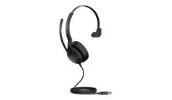 Jabra Evolve2 50 Link380a MS Mono - Micro-casque mono filaire avec USB-A certifié pour Microsoft Teams
