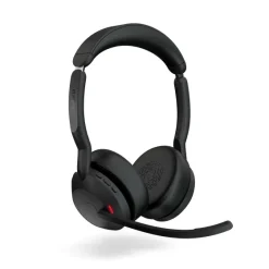 Jabra Evolve2 55 Link380a MS Stereo - Micro-casque stéréo sans fil avec USB-A - certifié pour Microsoft Teams socle de chargement inclus