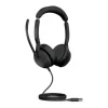 Jabra Evolve2 50 Link380a MS Stereo - Micro-casque stéréo filaire avec USB-A certifié pour Microsoft Teams