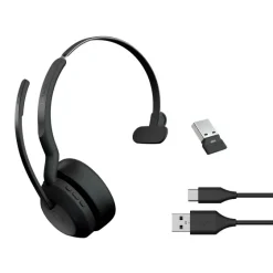 Jabra Evolve2 55 Link380a UC Mono - Micro-casque mono sans fil avec USB-A