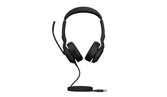 Jabra Evolve2 50 Link380a UC Stéréo - Micro-casque stéréo filaire avec USB-A