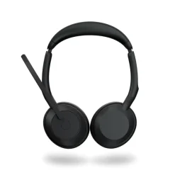 Jabra Evolve2 55 Link380a UC Stereo - Micro-casque stéréo sans fil avec USB-A socle de chargement inclus