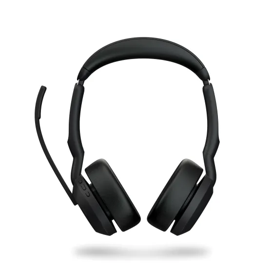 Jabra Evolve2 55 Link380a UC Stereo - Micro-casque stéréo sans fil avec USB-A socle de chargement inclus