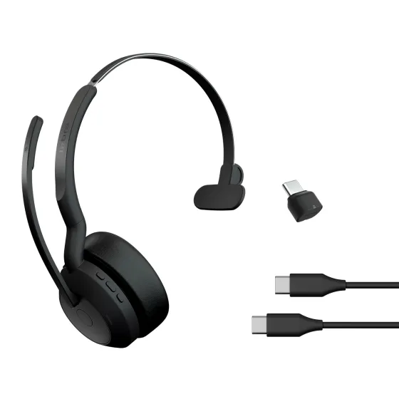 Jabra Evolve2 55 Link380c UC Mono - Micro-casque mono sans fil avec USB-C