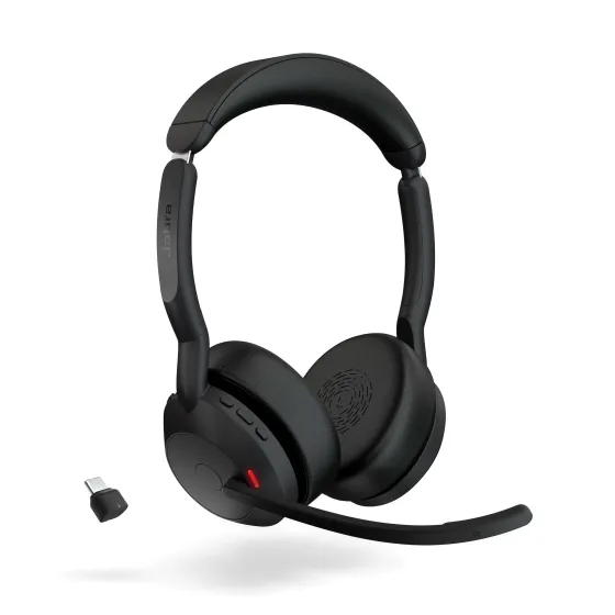Jabra Evolve2 55 Link380c UC Stéréo - Micro-casque stéréo sans fil avec USB-C