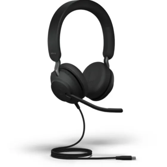 Jabra Evolve2 40 SE - Casque stéréo filaire USB-C / A | certifié pour les plateformes UC |
