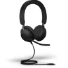 Jabra Evolve2 40 SE - Casque stéréo filaire USB-C / A | certifié pour Microsoft Teams