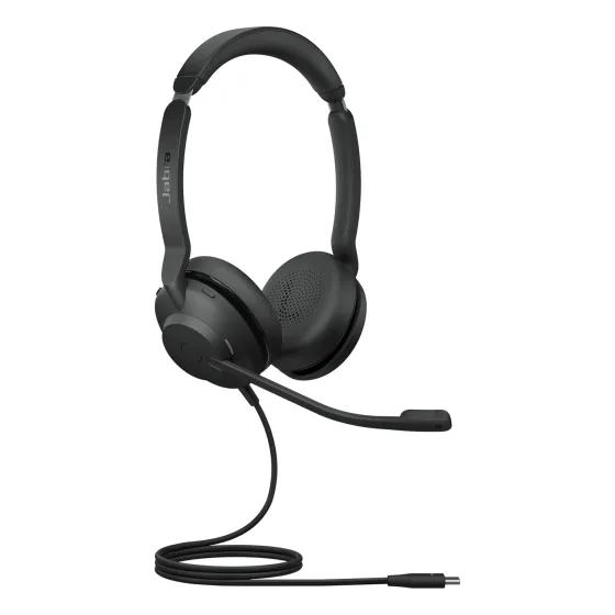 Jabra Evolve2 30 SE - Micro-casque stéréo filaire USB-C certifié pour Microsoft Teams