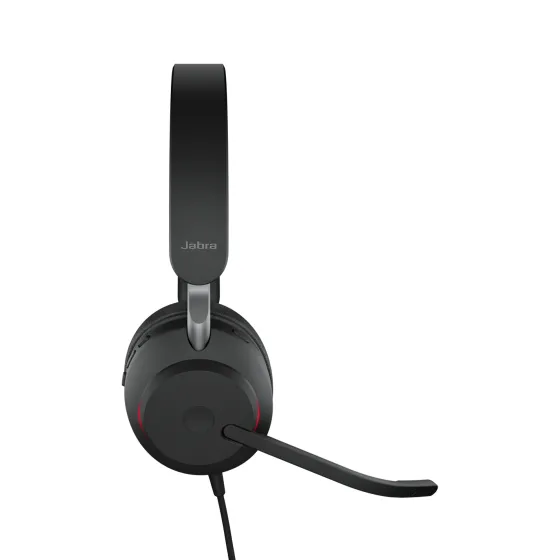 Jabra Evolve2 40 SE - Micro-casque stéréo filaire certifié pour UC, avec USB-C, câble d'extension inclus