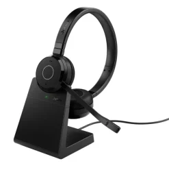 Jabra Evolve 65 TE - Bluetooth, USB-A - casque mono sans fil certifié pour les plateformes UC | avec station d'accueil