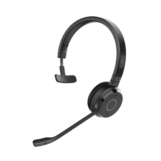 Jabra Evolve 65 TE - Bluetooth, USB-A - Casque mono sans fil certifié pour les plateformes UC