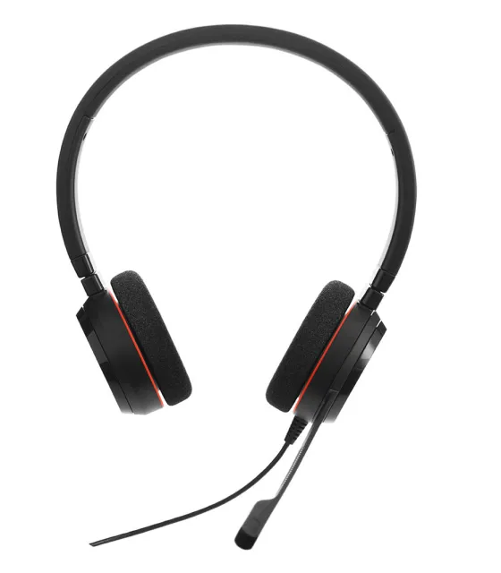 Jabra Evolve 20 UC Duo - Casque stéréo filaire pour téléphonie VoIP