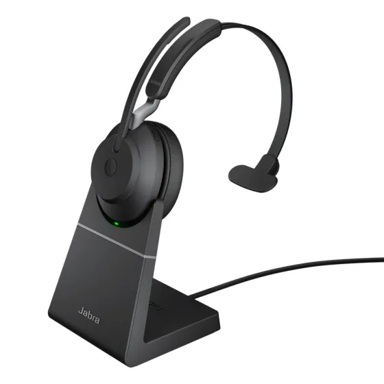 Jabra Evolve2 65 USB-A MS - Micro-casque Mono avec base pour Microsoft Teams, noir