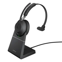 Jabra Evolve2 65 USB-A UC - Micro-casque Mono avec base, noir