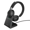 Jabra Evolve2 65 USB-A UC - Micro-casque Stéréo avec base, noir