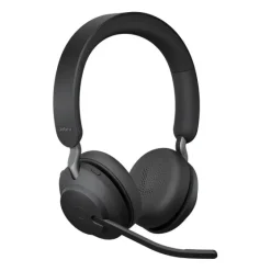 Jabra Evolve2 65 USB-C MS - Micro-casque stéréo avec station de charge pour Microsoft Teams, noir