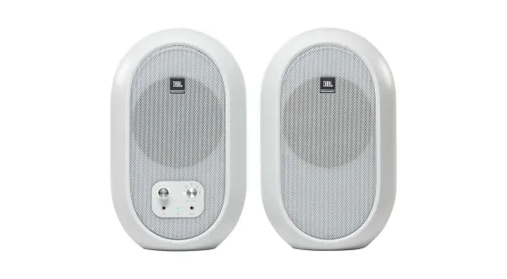 JBL 104-BT - Ensemble d'enceintes Active Desktop avec Bluetooth, blanc