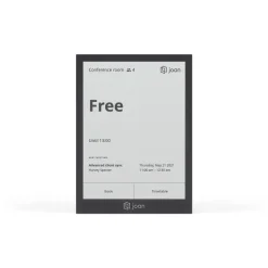 Joan 6 Pro E-Paper Système de réservation de salles en noir