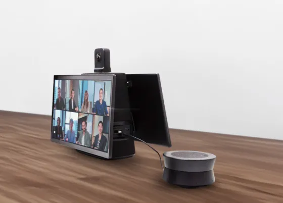 Kandao MT1001 Meeting Ultra - Solution de visioconférence tout-en-un avec IA à 360° et deux écrans tactiles