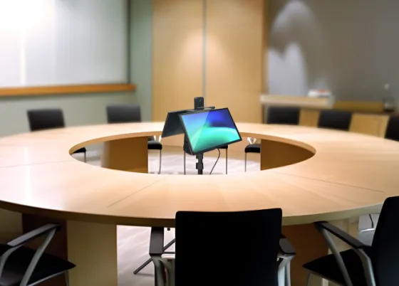 Kandao MT1001 Meeting Ultra - Solution de visioconférence tout-en-un avec IA à 360° et deux écrans tactiles