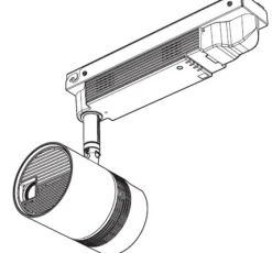 Kit de montage au plafond Panasonic pour PT-JW130FBE, noir