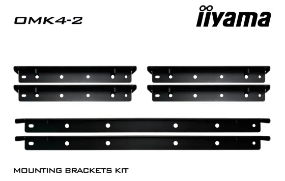 Kit d'équerres de fixation iiyama OMK4-2 pour les écrans iiyama Open Frame TF49/55/65_39UHSC