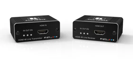 KIT émetteur récepteur Kramer PT-871/2xr-KIT 4K HDR HMDI 2.0 HDCP 2.2 DGKat 2.0 (jusqu’à 60m en 4K@60Hz (4.4.4))