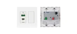 Kramer WP-789R/US-D(W) Récepteur HDBT pour montage mural avec RS-232 et retransmission IR, absorption de tension PoE