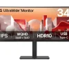 LG 34BA75QE-B - Moniteur incurvé IPS 34", 3440 x 1440 UWQHD
