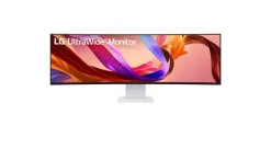 LG 49U950A-W Écran incurvé double QHD de 49 pouces avec un taux de rafraîchissement de 144 Hz et un port USB-C multifonction