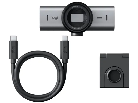 Logitech MX Brio 705 - Webcam, 3840 x 2160 4K UHD, 8 MP, 30 fps, 90°
