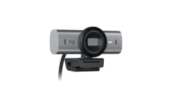 Logitech MX Brio Webcam UHD 4K avec amélioration de l'image par IA et deux microphones à formation de faisceaux pour la suppression du bruit