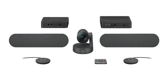 Logitech Rally Plus - Système de vidéoconférence, 3840 x 2160 4K UHD, 13 MP, 60 fps, 90°