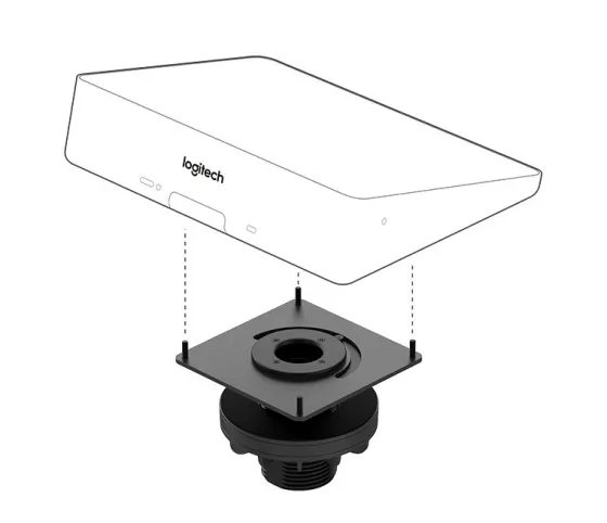 Logitech Tap Table Mount - Support de table pivotant avec gestion des câbles