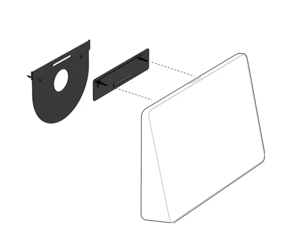 Logitech Tap Wall Mount - Fixation murale à faible encombrement avec gestion des câbles