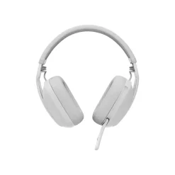 Logitech Zone Vibe Casque sans fil avec adaptateur USB-C via Bluetooth, circum-auriculaire - Certifié pour Microsoft Teams, gris-blanc