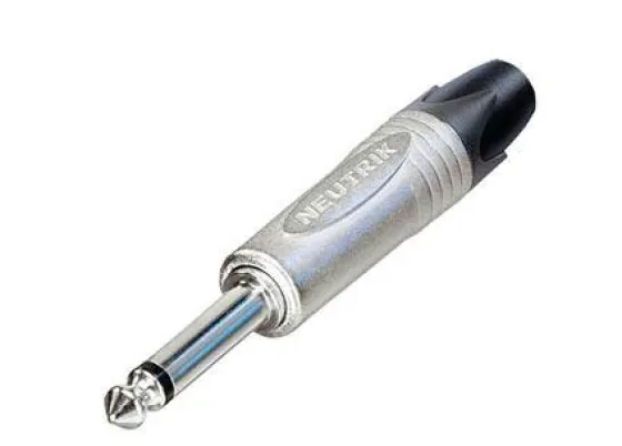 NEUTRIK NP 2X fiche jack, 6,3 mm, mono, 2 broches