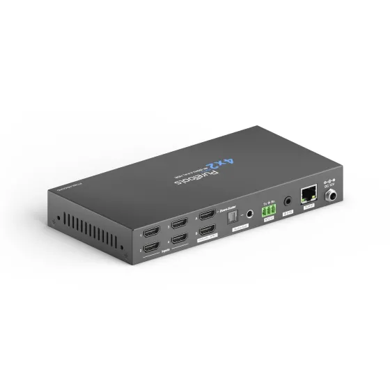 OneAV Switch HDMI 4x2 4K 18Gbps avec mise à l'échelle et extraction audio