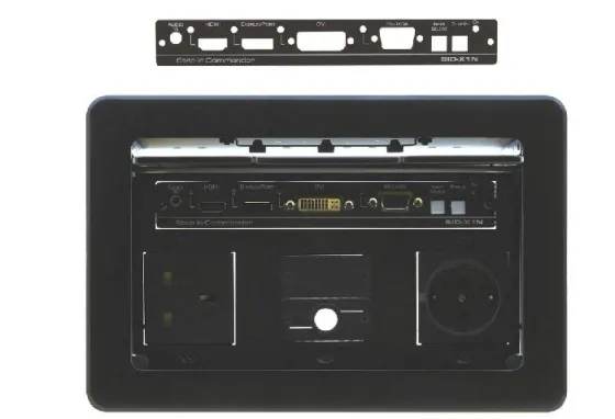 Panneau frontal Kramer SID-XBP pour la série d'appareils SID-X2N, noir