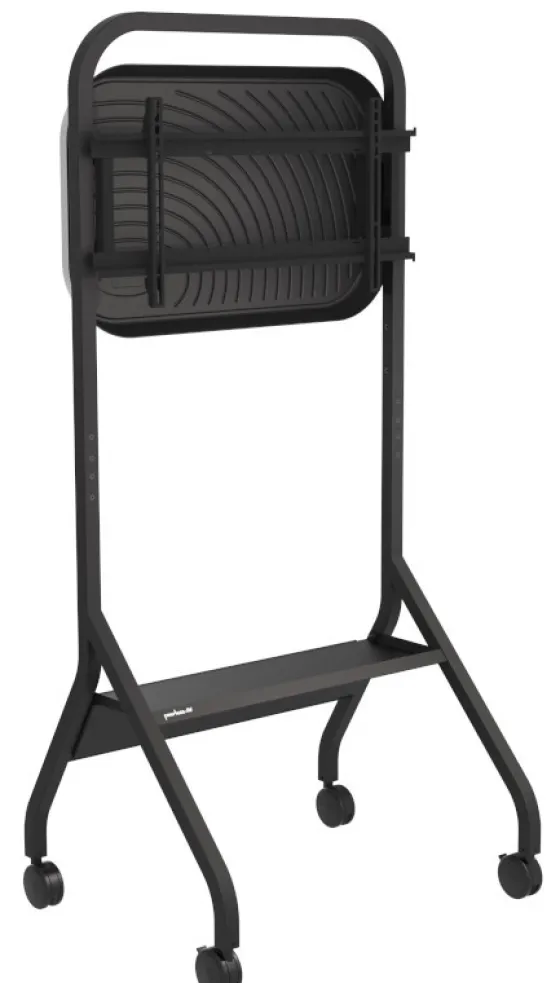 Peerless-AV SR860-EUK Chariot à roulettes Trolley avec plateau pour écrans jusqu'à 75 pouces, max. 56 kg & VESA jusqu'à 800 x 400 mm en noir