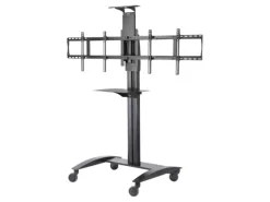 Peerless-AV SR555M Smartmount – Chariot pour écrans plats de visioconférence pour 2 écrans de 40" à 65"