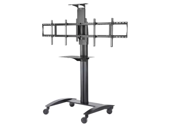 Peerless-AV SR555M Smartmount – Chariot pour écrans plats de visioconférence pour 2 écrans de 40" à 65"
