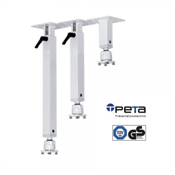 PeTa Support de plafond NG avec levier de serrage, longueur variable 60-110 cm