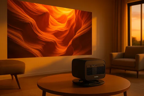 Philips NeoPix 450 Smart Vidéoprojecteur LED compact Full HD avec support pivotant à 180 degrés et appareil de diffusion en continu Google TV