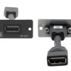 Platine murale DisplayPort Kramer W-DP, noir