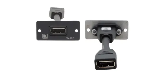 Platine murale DisplayPort Kramer W-DP, noir